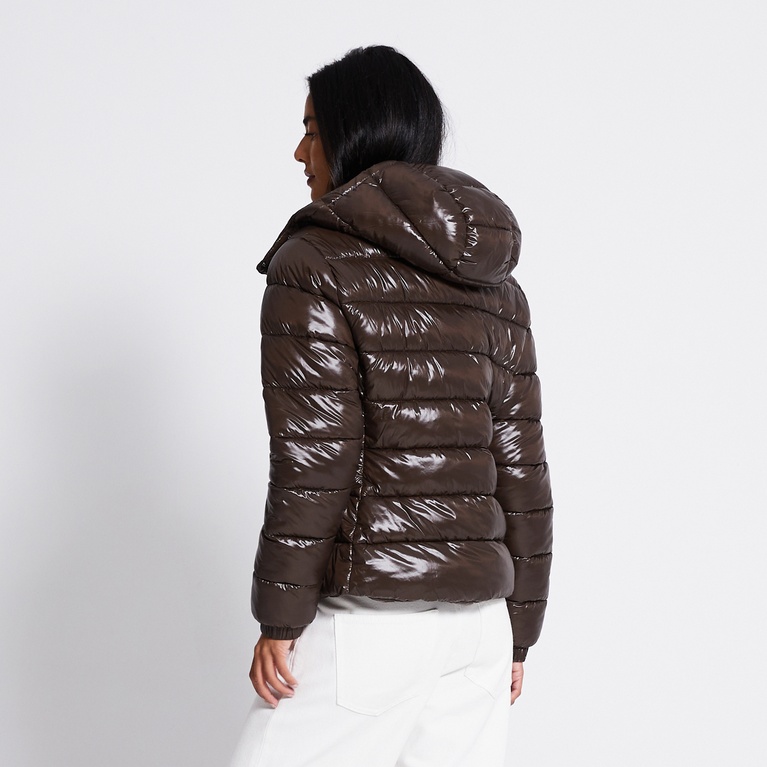 Short puffer jacket "Nikki" Brown